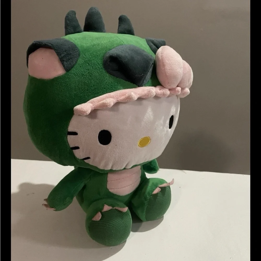 Hello Kitty Green Dinosaur Plush 12” Sanrio Fiesta Stuffed Animal NWOT - Picture 2 of 5